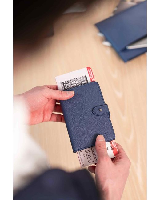 Pack'n Travel Blue Passport Holder Dark