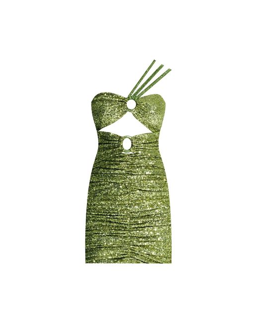 Nur Karaata Green Puente Romano Mini Dress