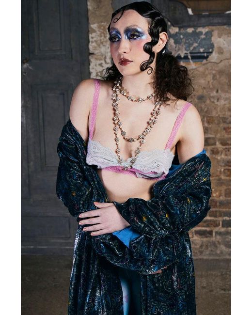 Natalia Petruch Multicolor Eugenie Lace Bralette Top