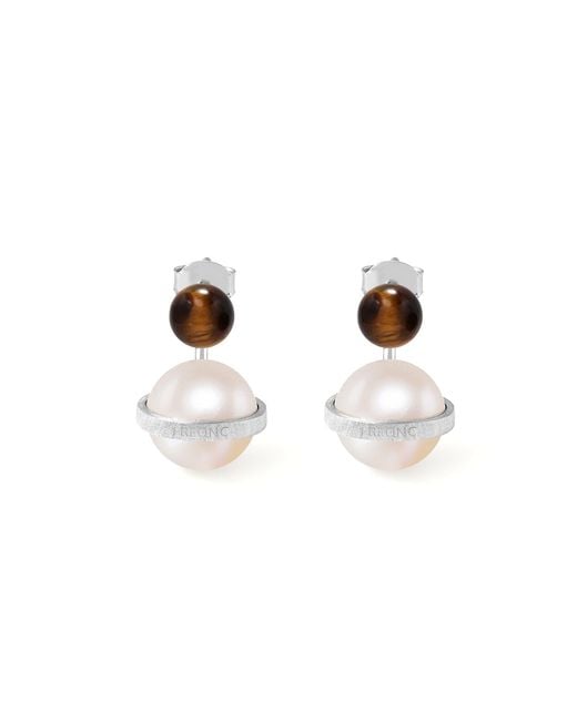 Freqnc Atelier Purple Orphic Cosmic Egg Earrings