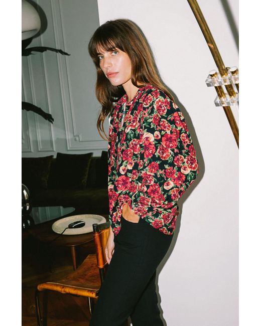 AVANI Apparel Red Hortensia Blouse