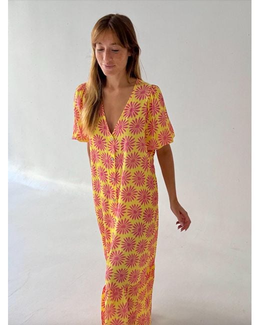 Mind Traveler Orange Mica Dress