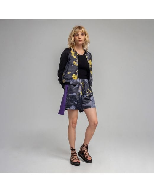 ARTISTA Black Diana Zipped Bomber Jacket