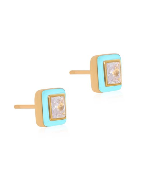 Preeti Sandhu Blue Enamel Studs