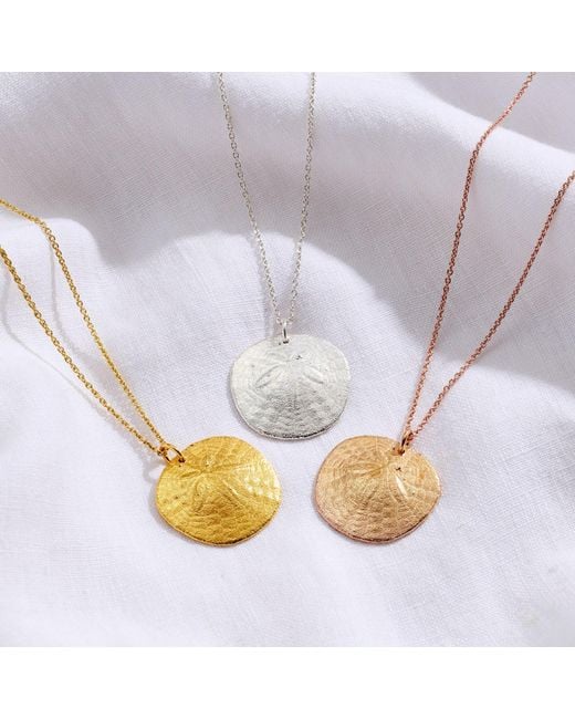 Posh Totty Designs Metallic Yellow Gold Plated Cowrie Shell Necklace