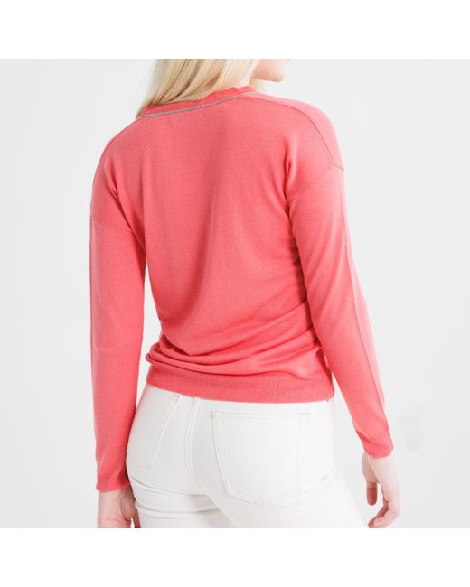 Farinaz Pink Chain Sweater