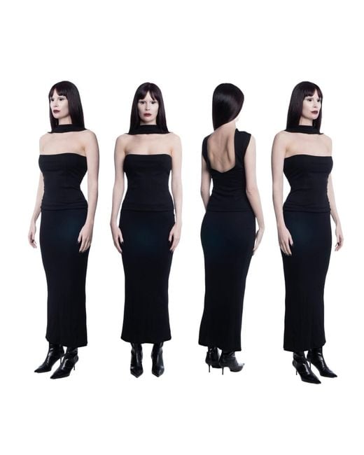 Amortizia Black Toxic Skirt Shaping Pencil Skirt