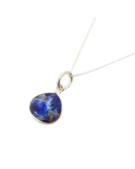 Harfi Blue Sapphire September Birthstone Sterling Necklace
