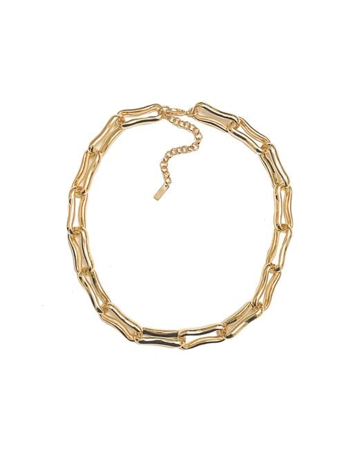 Adriana Pappas Designs Metallic Oblong Links Necklace