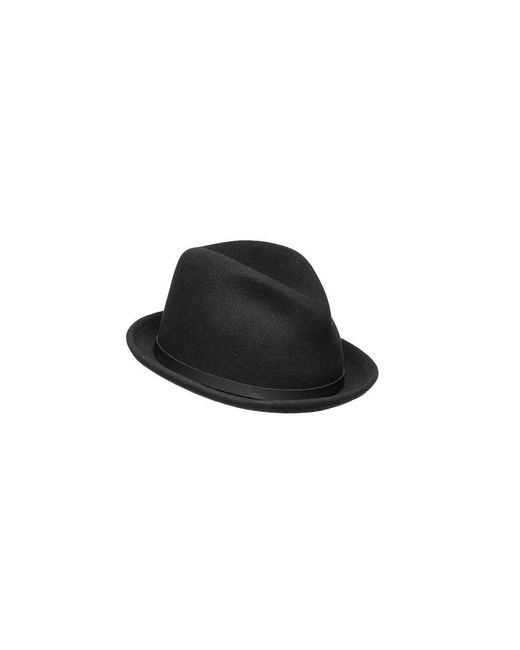 Jamie Slye Hats + Accessories Black Viv Short Brim Fedora Hat