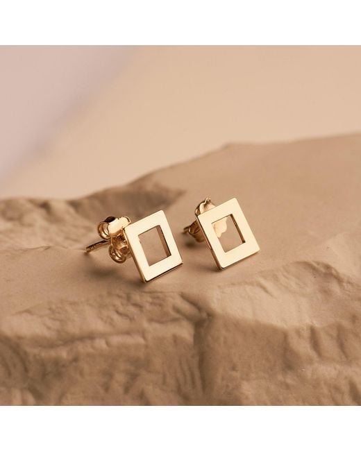 Gallery Metallic Rhombus Earrings