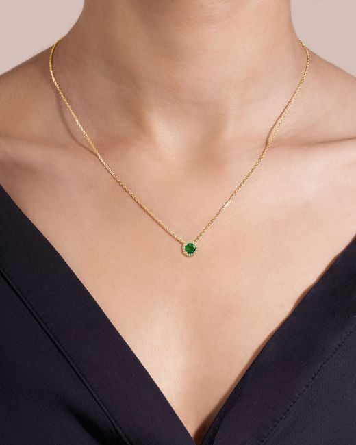Juvetti White Mars Diamond Round Halo Necklace