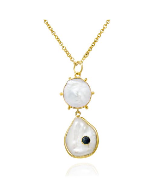 Vintouch Italy Metallic Rebel Rebel Sapphire Statement Necklace