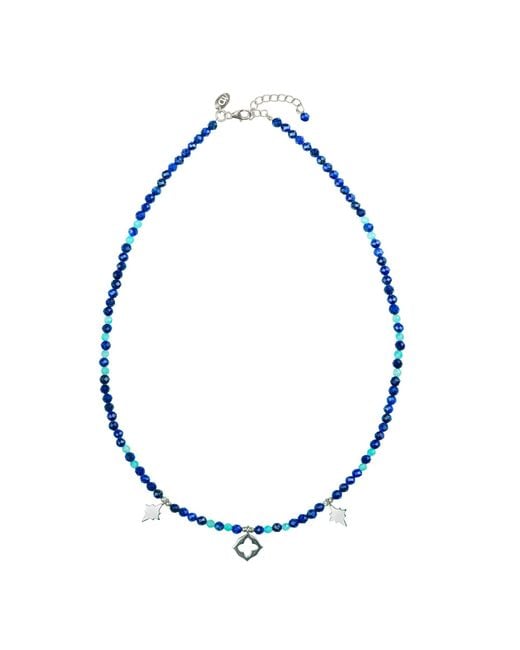 Charlotte's Web Jewellery Essaouira Blues Beaded Necklace
