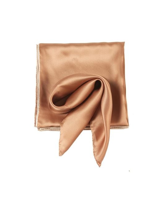Soft Strokes Silk Brown Pure Silk Scarf Sand Beach Solid Colour Collection Sand Large