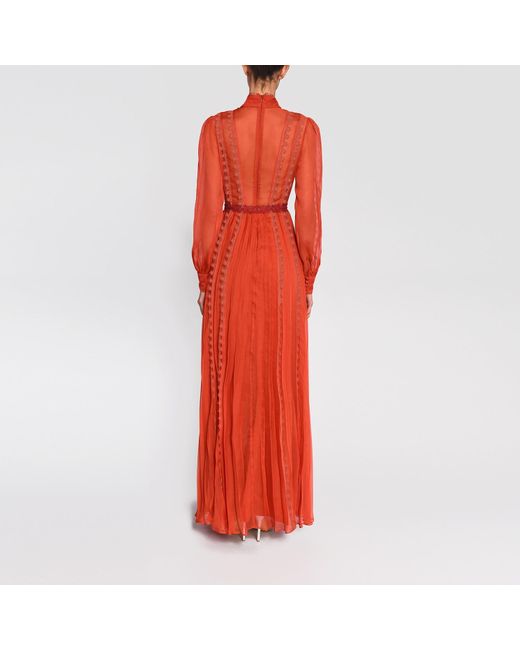 burnt orange maxi dress