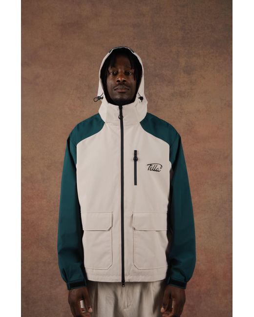 FELLA SWIM Green Panel Tech Jacket for men