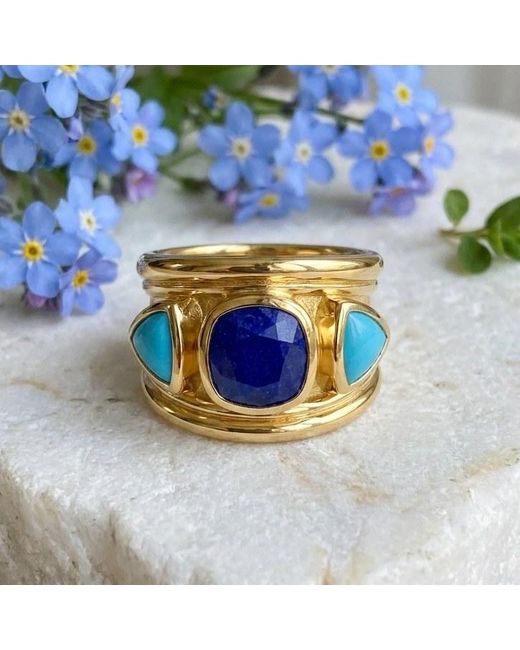 GEM BAZAAR Blue The Pharaoh Ring