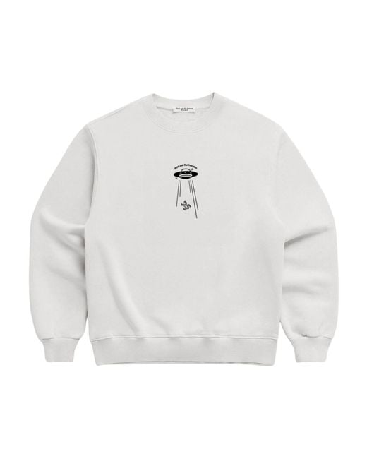 Dont Eat the Homies White Alien Crewneck for men