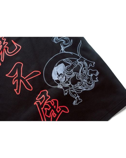 TOKKOU Black Standard Graphic T Shirt for men