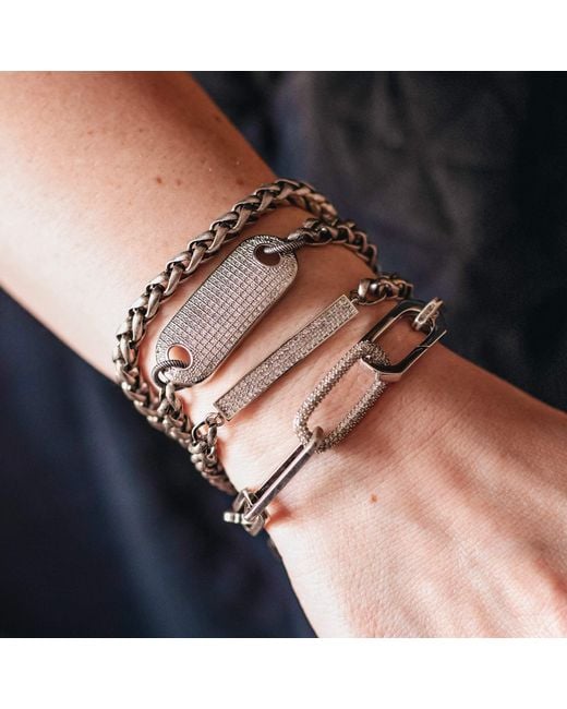 Loni Paul Jewelry Metallic Chunky Rectangle Paperclip Bracelet