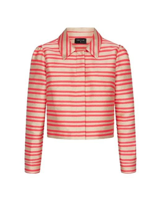 Marianna Déri Red Stripe Cropped Jacket