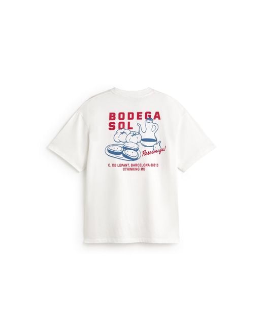 Thinking Mu White Aaron Sun Cellar T-Shirt for men