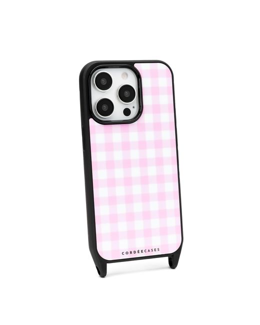 Cordée Cases Pink Gingham Phone Case Blush Magsafe