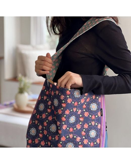 Maraethra Blue Mandala Daily Cotton Bag