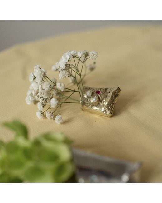 Martina Rozenberg Smira Jewelry Metallic Aube Brooch