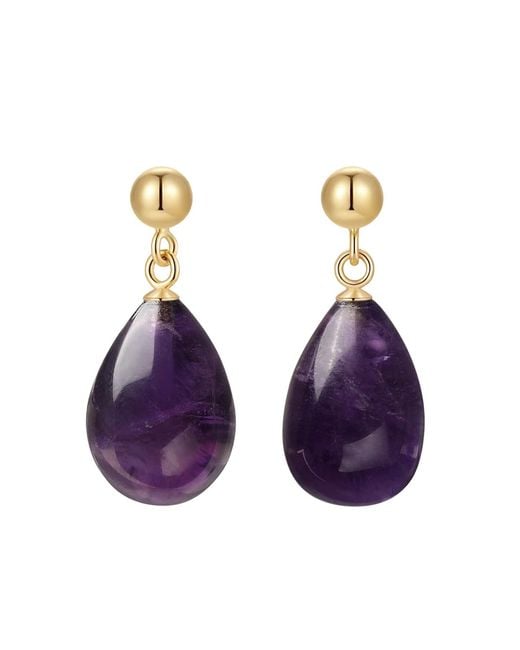 Katy Faye Purple February Amethyst Earrings