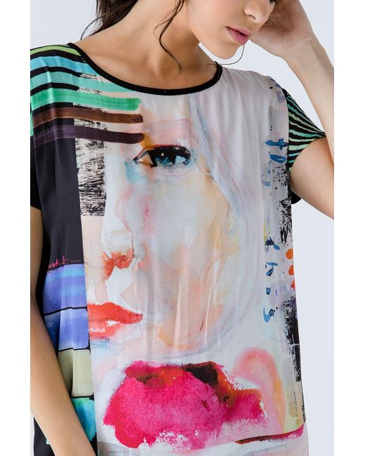 Conquista Pink Sleeveless Loose Fitting Print Dress