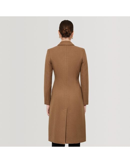 SEREN LONDON Brown Neutrals Classic Double-Breasted Coat