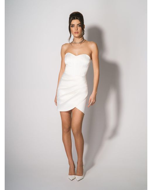 Tia Dorraine White A Touch Of Glamour Mini Dress