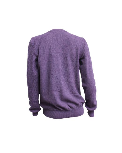 Maria Aristidou Purple Ravine Round Neckline Sweater