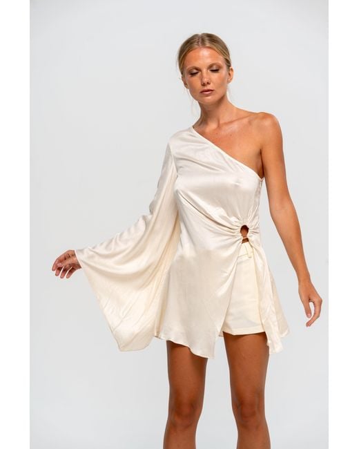 The Ethos Studio Gray Gaia Top/Mini Dress
