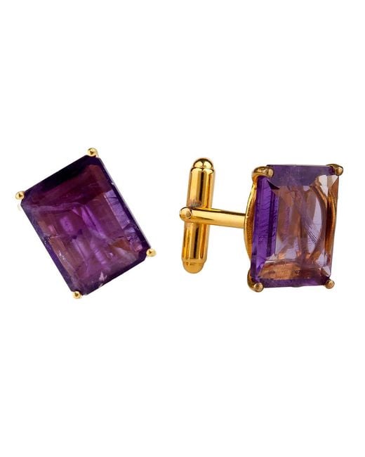 Bounkit Purple Hassan Cufflinks for men