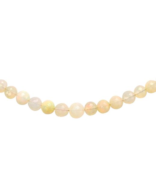 Bombyx House Metallic Ethiopian Opal Round Bead Necklace