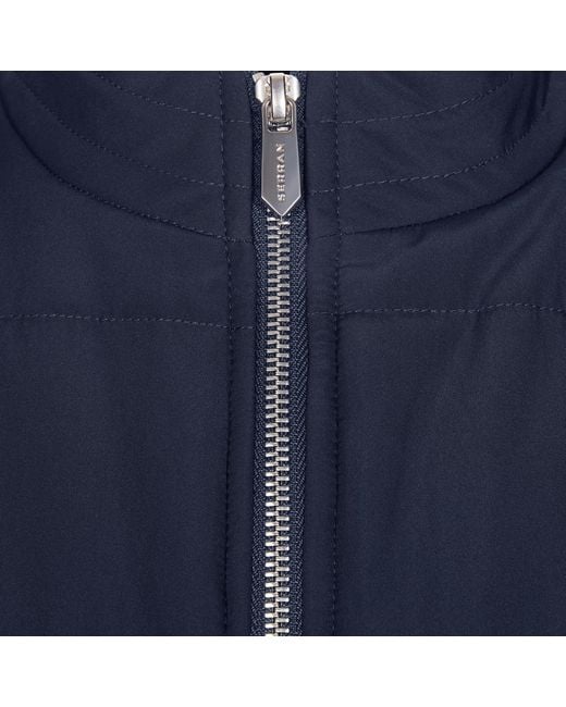 SEREN LONDON Blue Quilted Gilet for men