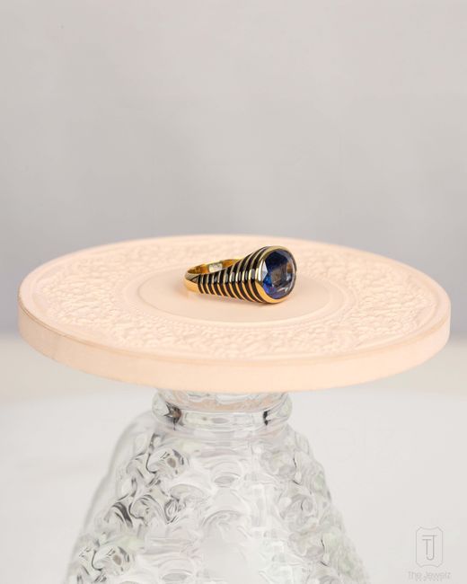 The Jewelz Blue Imperial Gemstone Ring