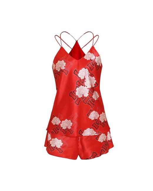 Emma Wallace Red Rouge Cami Set