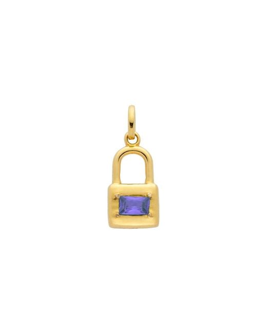 Belinda Jewelz Metallic Amethyst Padlock Charm