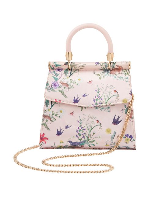 Fable England Pink High Tea Mini Top Handle Tote
