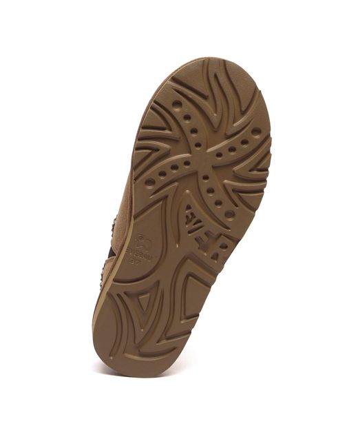 EverAu Australia Brown Wigeon Leather Slippers