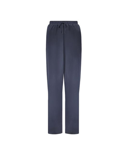 The Summer Edit Blue Grace Silk Trouser