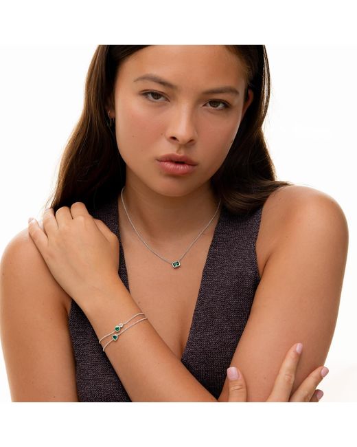Dower & Hall Metallic Greens Tutti Frutti Duo Chain Bracelet