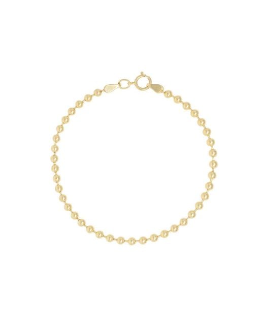 Becket + Quill Metallic Ball Chain Bracelet