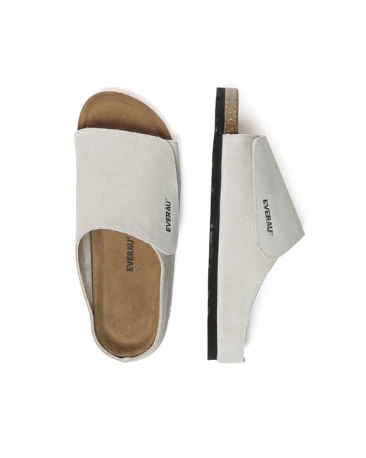 EverAu Australia White Jacky Leather Sandals
