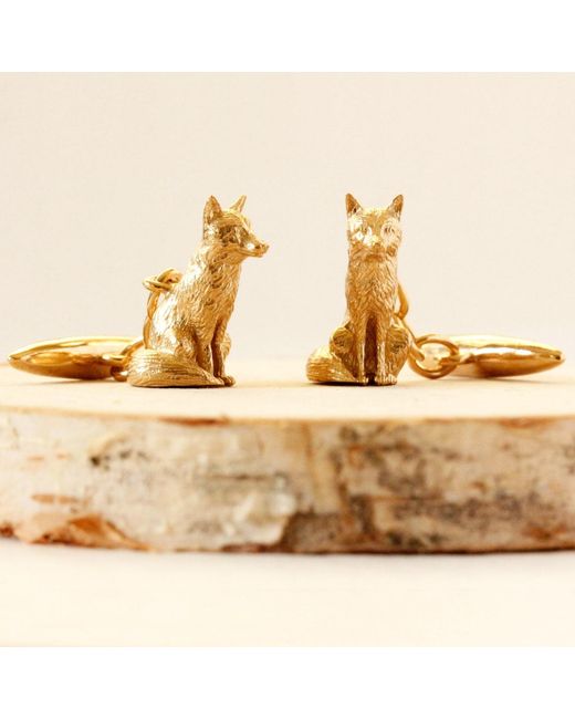 Lee Renee Metallic Fox Cufflinks – Sitting for men
