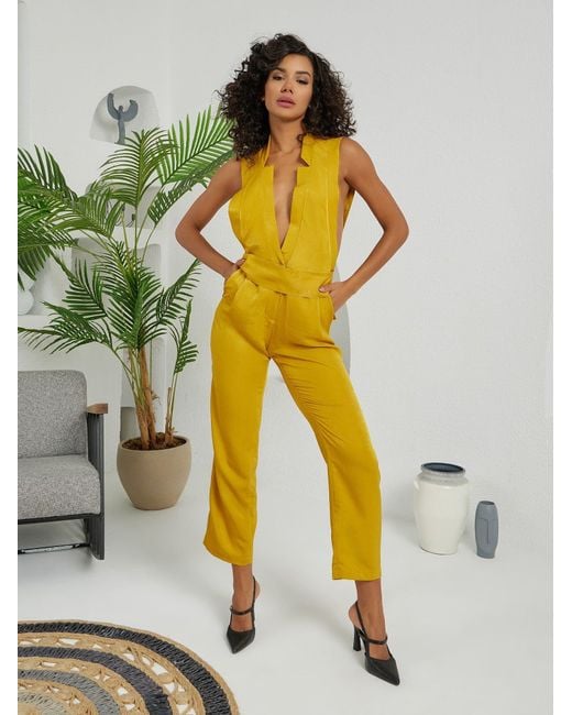 Lumina Eligma Yellow The Star Overall Jumpsuit